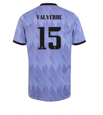 Real Madrid Federico Valverde #15 Bortatröja 2022-23 Korta ärmar
